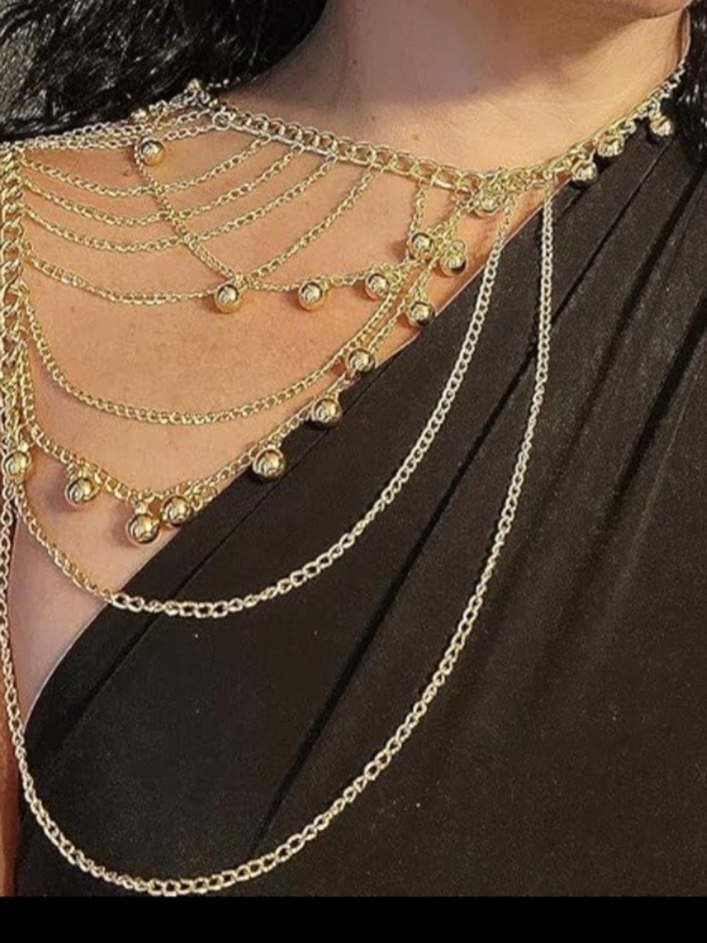 Multi-Layer Gold Shoulder Chain - Picture 3 of 3
